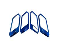 Marco De Manija De Cuenco De Puerta Interior De Acero Inoxidable Decorativo Para VW Para T-ROC 2018 2019 2020 2021 HETEVSCCK(Blue)