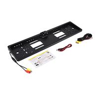 Marco de matrícula Europea Cámara de visión Trasera LED Visión Nocturna con luz Blanca IP65 Impermeable Gran Angular de 170 Grados para estacionamiento y Marcha atrás Plástico ABS