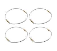 Marco de metal para monedero, cierre de beso, cierre de aluminio, 4 unidades de 23 cm, repuesto para reparación, manualidades, bolso de mano, bolsa de costura,