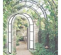 Marco de metal para trepar plantas, enrejado independiente resistente a la intemperie para vides, 280 x 220 cm, ideal para decoración y apoyo