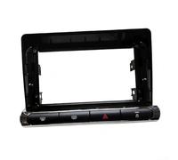 Marco de modificación del panel de navegación, soporte de placa frontal de 9 pulgadas, kit de montaje de audio para salpicadero, construcción de plástico ABS, ajuste resistente al desgaste, para