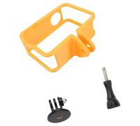 Marco de montaje ajustable para cámaras deportivas, incluye adaptador de tornillo de 1/4 pulgadas que permite un uso flexible del trípode personalización en ángulo y carcasa protectora segura