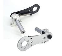 Marco de montaje de codificador con soporte fijo, soporte de codificador ajustable, aleación de aluminio, montaje para 38 mm de diámetro exterior y 6 mm Soporte para seña de giro para(Diameter 20mm)