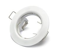 12 Marcos de montaje foco empotrable SD-863 Blanco con portalamparas GU10