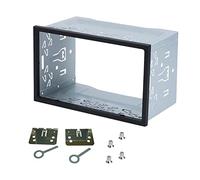 Marco de montaje para radio de coche, 2 DIN, doble marco de metal, kit de montaje para radio de coche doble DIN para reproductor de DVD, navegación GPS