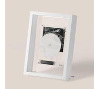 Marco de música Reproductor de CD - Marco de fotos decorativo con mando a distancia, pantalla LED, Bluetooth 5.0, cuatro modos de colocación, ideal para el hogar, galería, oficina