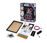 Marco de neón Bubble Tea - Kit DIY para niños - Colorie, ensambla y Enciende tu Burbuja té afrutado - 3 Modos de luz - Colocación o suspensión - Instrucciones ilustradas - A Partir de 7 años - FK017