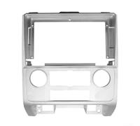 Marco de panel de navegación de pantalla grande para Android para Ford ESCAPE 2009, hecho de material ABS resistente al desgaste para mejorar el salpicadero del vehículo (plateado)