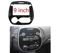 Marco De Panel De Navegación Kit de molduras for tablero de audio de 9 pulgadas, panel de pantalla, radio de automóvil 2Din, reproductor de DVD, marco de fascia/ajuste for RENAULT Captur 2016-2019, ki