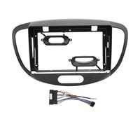 Marco de Panel de Navegación Negro de 9 Pulgadas para i10 20072013, Carcasa Frontal de Radio Compatible con Sistemas Estéreo Modernos y Montaje Preciso (Con mazo de cables)