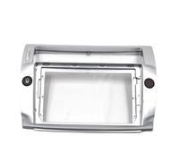 Marco De Panel para Radio Estéreo De Coche 2 DIN De 9 Pulgadas para Citroen para C-Quatre (2004-2009). Marco Radio de Coche(Plata)