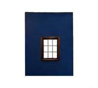 Marco de papel azul para fotografía de ventana, para retratos y viajes, telón de fondo creativo para visor de 20 x 15 cm