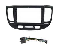 Marco de para Radio Coche Fascias de radio de coche de 9 pulgadas compatible con Kia Rio 2 2005-2011, marco de unidad principal 2 DIN, cubierta de tablero estéreo Radio coche marco(Frame-black-B-cord)