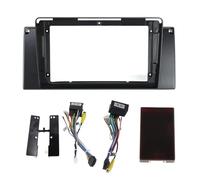 Marco de para Radio Coche Universal Kit de Montaje para Radio de Coche 2Din de 9", Panel Frontal, estéreo, embellecedor de salpicadero, Caja Canbus Compatible con X5 E53 E39
