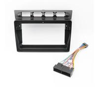 Marco de para Radio Coche Universal Marco Adaptador de 9 Pulgadas de Audio de Coche, Kit de Montaje para Radio en salpicadero Compatible con Kia Picanto Morning Euro Star 2004-2007(Frame Cable-A)