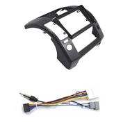 Marco de para Radio Marco para Radio Panel Frontal De Radio Estéreo De 9" con Marco 2 DIN para Nissan para NAVARA 2006-2012.(Frame Cord)