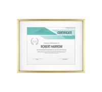 Marco de pared de galer a de metal de fundici n MCS Master & Co., lat n, 11 x 14 pulgadas, con paspart a 8,5 x 11 pulgadas