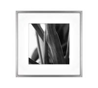 Marco de pared de galer a de metal MCS Master & Co. Foundry, color plata oscuro, 30 x 30 cm, con paspart a 20 x 20 cm