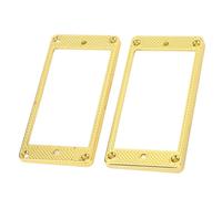 Marco de Pastilla de Guitarra Eléctrica, 2 Piezas Marco de Pastilla de Guitarra de Metal Cubierta Humbucker para LP con Construcción Premium para Posición de Mástil y Puente
