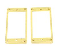 Marco de Pastilla de Guitarra Eléctrica, Cubierta de Pastilla Humbucker con Cuello de Puente de Metal, Marcos de Montaje de Doble Bobina para Reemplazos, 2 uds.