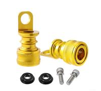 Marco de pedal de bicicleta plegable compacto con hebilla de liberación rápida para montaje en soportes M10 e instalación adaptable en configuraciones de agujeros de tornillo M5 (par de oro)