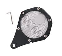 Marco de permiso de disco fiscal hexagonal: soporte de aluminio de 6 cm, estuche de etiqueta duradera, pantalla de tarjeta compacta, accesorio de placa elegante, llave de montaje, soporte seguro | Col