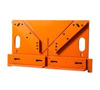 Marco de placa inferior para sierra de mesa con guía de corte de 45/90 grados, plantilla de inglete de rosca decorativa de baquelita para instalación de puertas y molduras, color naranja