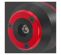 Marco de Protección Contra Caídas Compatible con CBR1000RR CBR600RR CBR650R CBR650F motocicleta Cbr rueda delantera trasera eje horquilla deslizadores de choque Topes Anticaida(Rear Red)