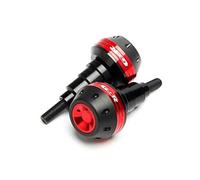 Marco De Protección contra Caídas para Motocicleta, Protector De Carenado Deslizante para Suzuki GSR400 GSR600 GSR750 GSR 400 600 Deslizadores Anti-Caída De Marco (Color : Rojo)