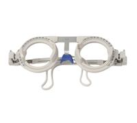 Marco de prueba profesional de aleación de aluminio de 50 mm ~ 72 mm, puede llevar 4 lentes, con medición de distancia cercana a los ojos, piernas ajustables, tienda de gafas y uso en el hospital