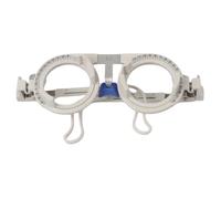Marco de prueba profesional de aleación de aluminio de 50 mm ~ 72 mm, puede llevar 4 lentes, con medición de distancia cercana a los ojos, piernas ajustables, tienda de gafas y uso en el hospital