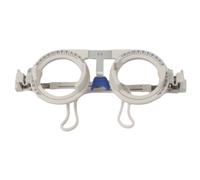 Marco de prueba profesional de aleación de aluminio de 50 mm ~ 72 mm, puede llevar 4 lentes, con medición de distancia cercana a los ojos, piernas ajustables, tienda de gafas y uso en el hospital