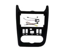 Marco De Radio 2 DIN para Dacia para Logan para Duster Adaptador De CD Y Embellecedor De Tablero(Frame-canbus-Black)