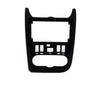 Marco De Radio 2 DIN para Dacia para Logan para Duster Adaptador Marco Panel CD Embellecedor Tablero(Black Frame)