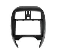 Marco de Radio 9 Pulgada Radio MP5 Carcasa Panel Marco 2 DIN Unidad Principal Fascia Estereo Salpicadero para Nissan para March para Micra K13 2013-2017(Fascia)