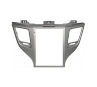 Marco de Radio para Hyundai para Tucson Ix35 2015 2016 2017 2018 9.7 Pulgada Coche Radio Estéreo Fascia Marco 2 DIN Unidad Principal Cubierta Salpicadero(Plata)