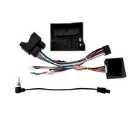 Marco de Radio para VW para Tiguan 2011-2013 2014 2015 9 Pulgadas Automóvil Marco Fascia Adaptador Caja Canbus Decodificador Radio Tablero Montaje Panel Kit(Cable Canbus)