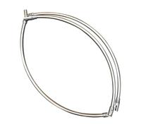 Marco de red de acero inoxidable, interfaz de rosca universal de 8 mm | Marco de red de pesca - Anillo de malla plegable de acero inoxidable de 5 mm con rosca universal de 8 mm para barco, kayak