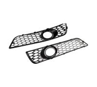 Marco de rejilla antiniebla Parachoques Delantero Luz Antiniebla Rejillas Parrilla Malla Panal Compatible Con A3 8P 2009 2010 2011 2012 2013 8P0807682D 8P0807681D