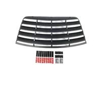 Marco de rejilla de ventilación para ventana trasera de coche, color negro mate, compatible con Dodge Challenger 2015, 2016, 2017, 2018, 2019 y 2020.(Gray)