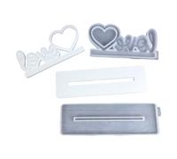 Marco de resina epoxi con forma de corazón, molde de silicona funcional para marcos de fotos de corazón, adornos y entusiastas de las manualidades creativas