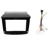 Marco De Salpicadero para Radio De Coche 2 DIN De 9 Pulgadas para Mitsubishi para Pajero Sport L200 para Triton (2008-2016)(Frame with Cable)