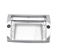 Marco De Salpicadero para Radio Estéreo De Coche, Pantalla Grande De 9 Pulgadas, 2 DIN, para Citroen para C-Quatre (2004-2009)(Plata)