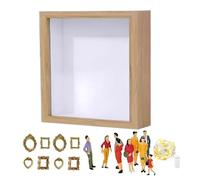 Marco De Sombra,Estuche De Silueta De Museo para Recuerdos | Marco para Cofre De Recuerdos Familiares | para Bodas, Graduaciones, Jubilaciones, Viajes, Cumpleaños, Fiestas Y Estreno De Casa