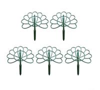 Marco de soporte para plantas con temática de pavo real, 5 piezas para uso en interiores y exteriores, proporcionando un apoyo estable para evitar caídas y fomentar el crecimiento denso de las plantas