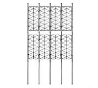 Marco de soporte para plantas de exterior e interior, enrejado de metal y plástico para un crecimiento eficaz de plantas trepadoras (D)