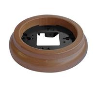 Marco de superficie 1 elemento, madera, acabado brillante, ideal para soporte de interruptores y enchufes en decoración de interiores.