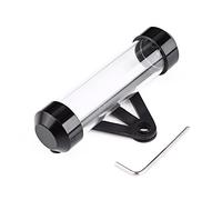 Marco de Titular de Impuestos Universales, Tubo de Impuestos de Motocicleta de Aleación de Aluminio, Listas de para Motocicletas (Black)