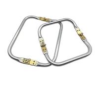 Marco de tubo aluminio y Metal, accesorios for asa bolso, piezas for mano, marco for cartera, 2 uds Para bolsos DIY(25CM)