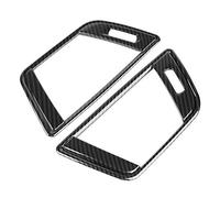 Marco de ventilación de aire acondicionado de 2 piezas de estilo de fibra de carbono delicado, moldura de cubierta de salida de aire, para BMW Serie 3 F30 13-18 accesorios de automóvil